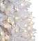 10ft. Pre-Lit Slim White Artificial Christmas Tree, Warm White LED Lights